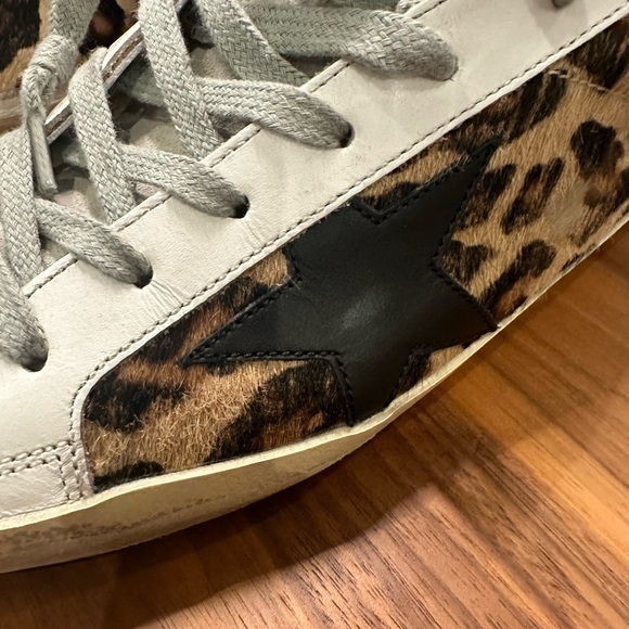 Golden Goose leopard cowhide superstar size 38 in excellent condition - Picture 8 of 14